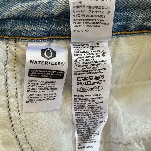 Levi’s 94 Baggy Jeans Pant Mid Wide Denim Classic Y2K Festival Concert Blue 34 - Picture 11 of 14